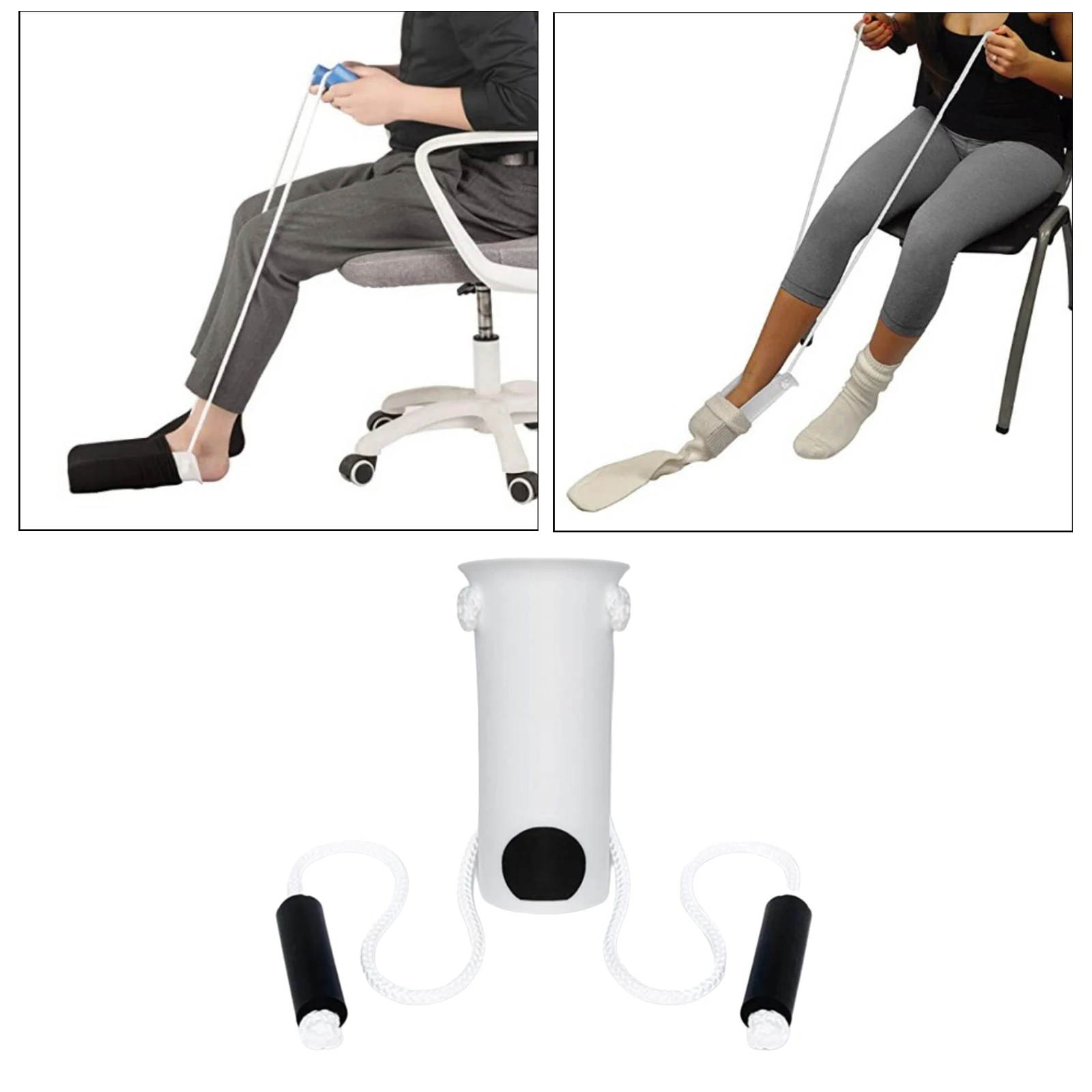 Auxílio de meia flexível, Sock Puxando Assist Device para Sock, Fácil de ligar e desligar, sem flexão, Sock Extrator Aid, Coloque sua meia