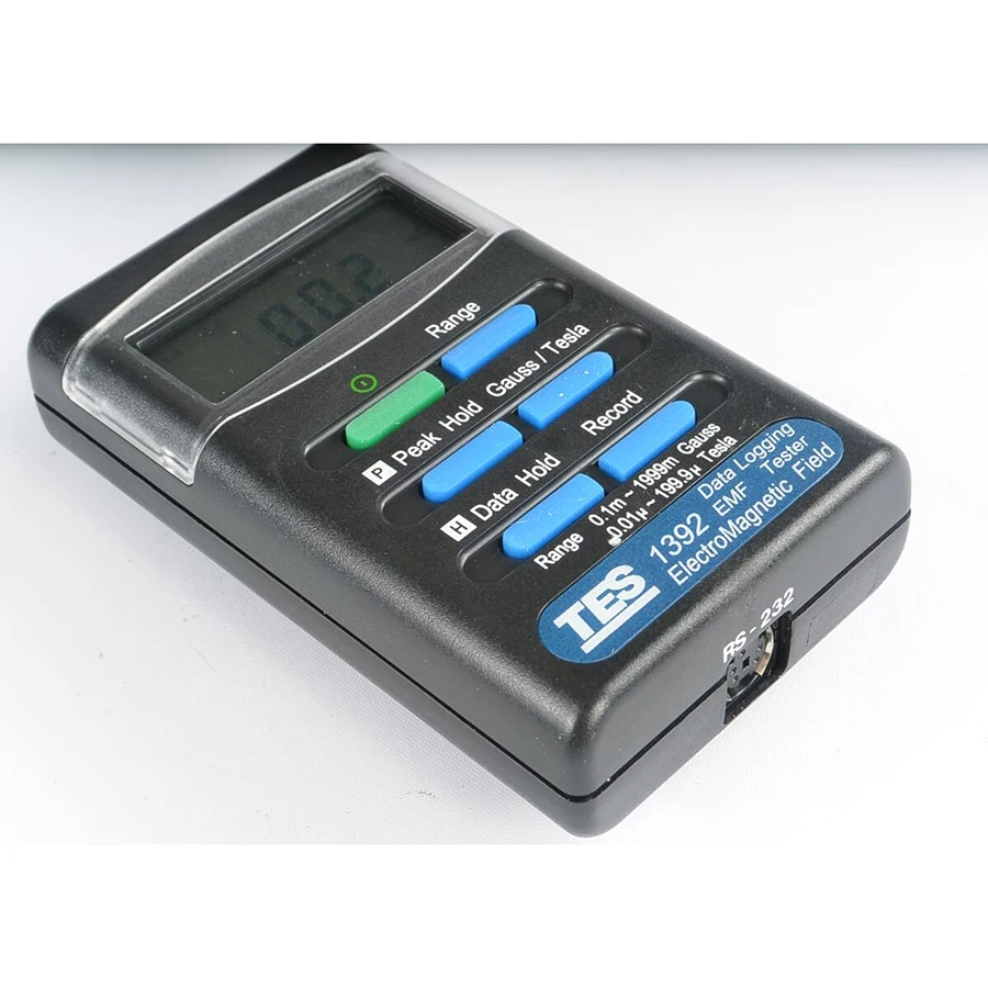 TES-1392 EMF Tester ElectroMagnetic Field Tester,Display Micro Tesla&Milli Gauss in the Same Tester,Data Hold,Peak Hold Function