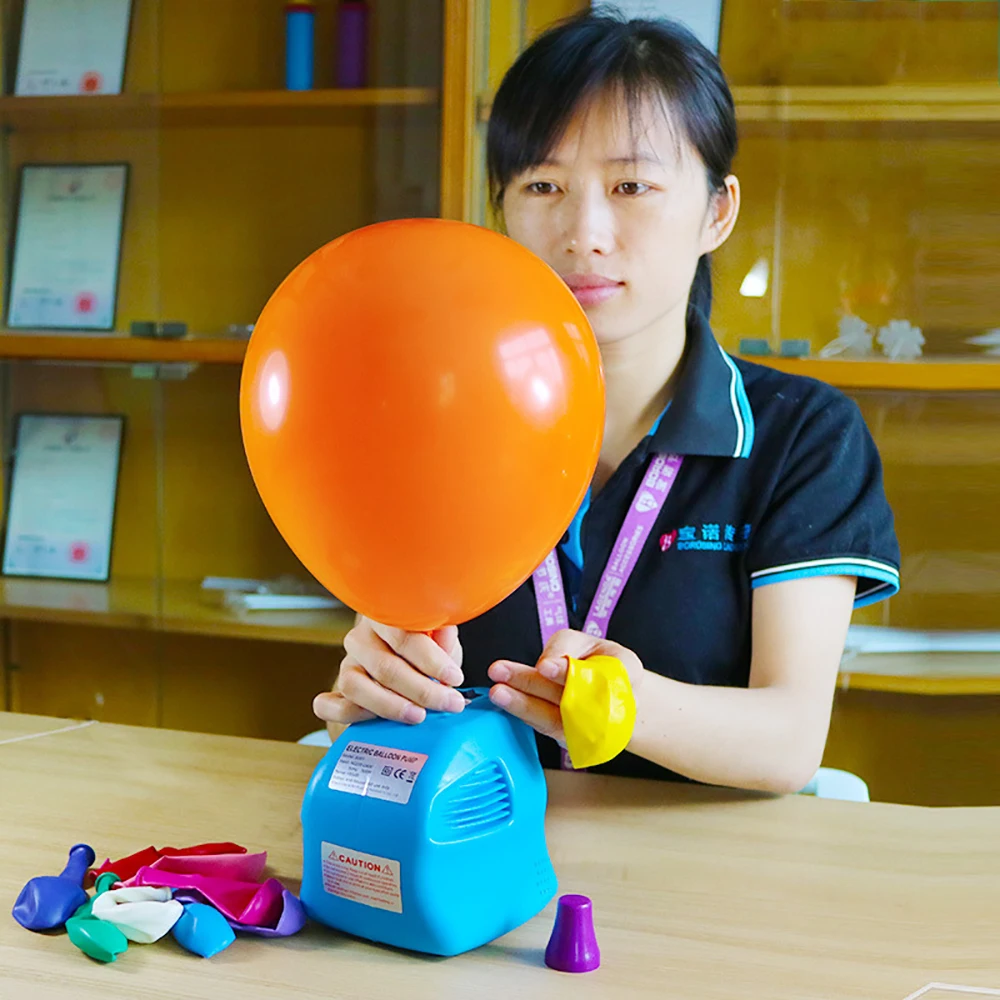 Minibomba eléctrica portátil para globos, inflador de un solo orificio, máquina de inflado rápido de 500W para fiesta de boda