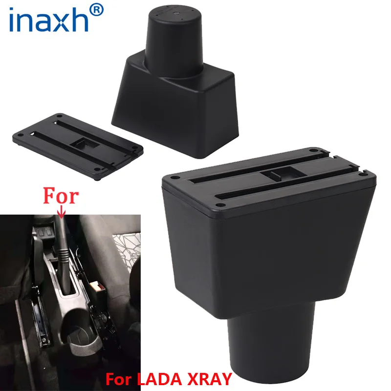 For LADA XRAY Armrest box central storage box Retrofit parts Interior Parts details  For LADA XRAY Car Armrest Car Accessories