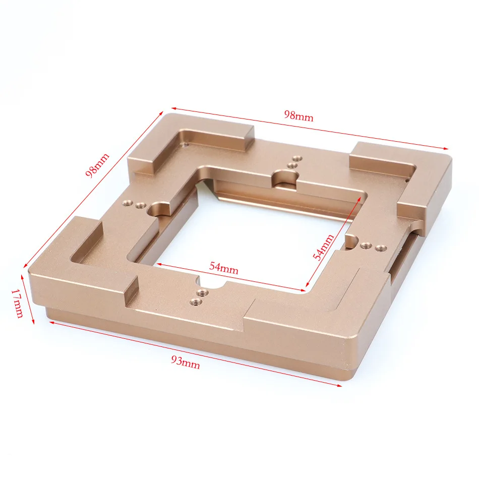 90mm Golden Aluminium Alloy BGA Reballing Station BGA Reball Kit Magnetism Lock 11Pcs Solder Ball 90mm Bga Stencil Planting Jigs