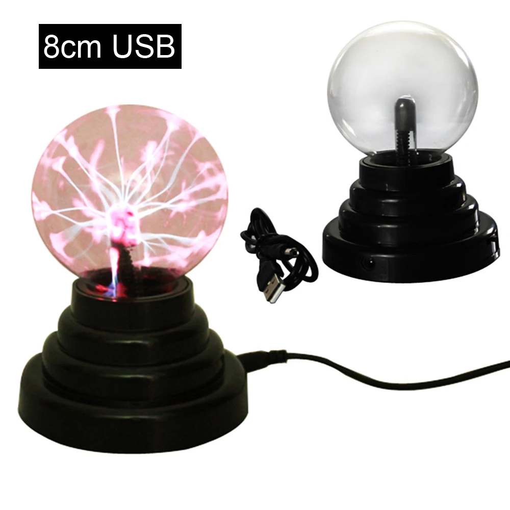 

5V 220V 110V Night Light Crystal Plasma Ball Glass Sphere Desk Lamp DIY Party Magic Novelty Lightning Table Nightlight New