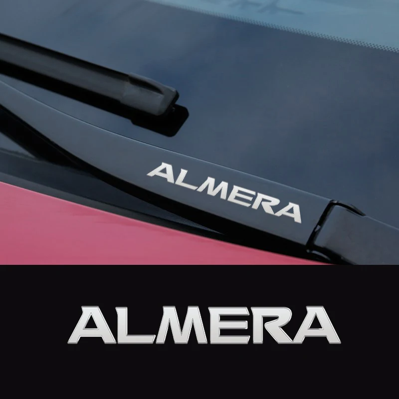 Metal emblem Auto Decor Decals Reflective Car Window Wiper Stickers For Nissan Almera G15 N16 Car Styling