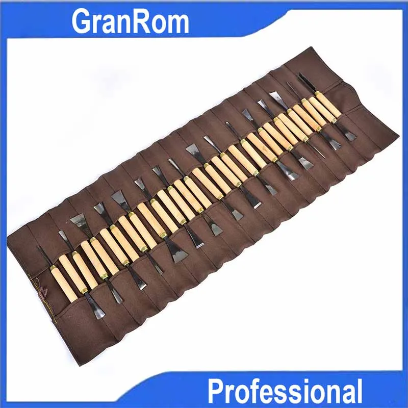 

Handmade Wood Carving Knife 31pcs Set Root Bamboo Printmaking Trimming DIY Woodworking Tools