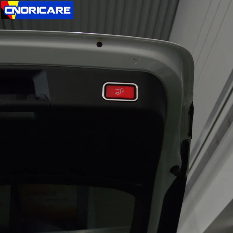 Car Trunk Electric Switch Button Frame Decorative Sticker Trim For Mercedes Benz E Class W213 300 2016-17 Interior Accessories