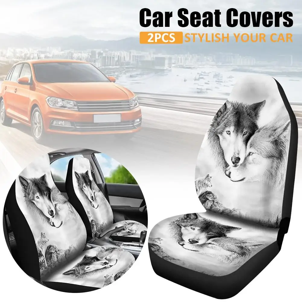 

Car Seat Cover Breathable Protective Pad with Tiger Leopard Prints Universal Size for Car Care