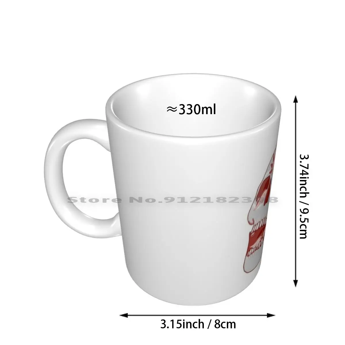 Axolotl Skull Ceramic Mugs Coffee Cups Milk Tea Mug Axolotl Skull Red Skeleton Fish Creative Trending Vintage Gift Bottle Cup