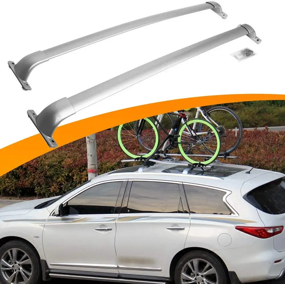 2Pcs front rear stainless steel cross bar crossbar fits for I-n-f-i-n-i-t-i JX35 QX60 2013-2021