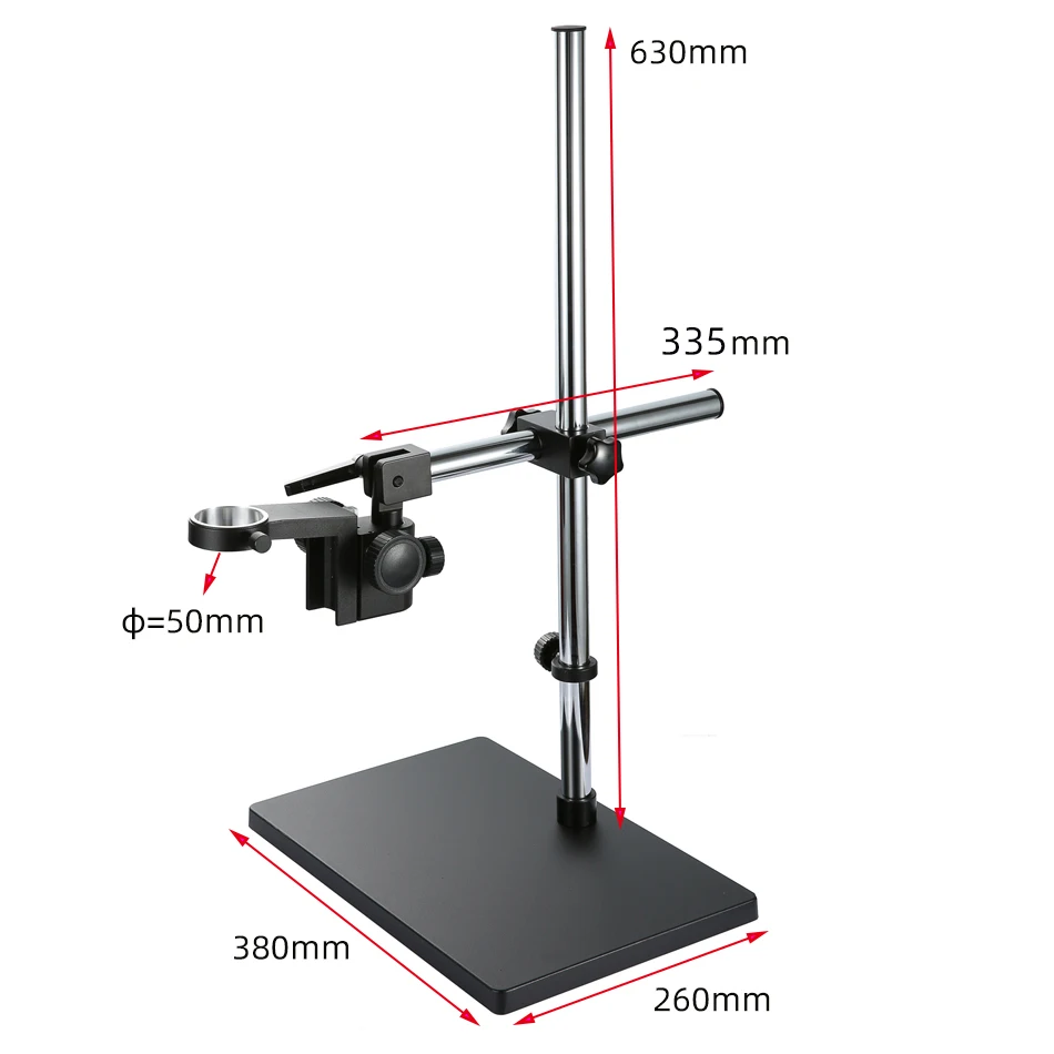 Industrial Electronic Video Microscope Camera Lens Holder Bracket 50mm Universal 360° Rotating Maintenance Workbench