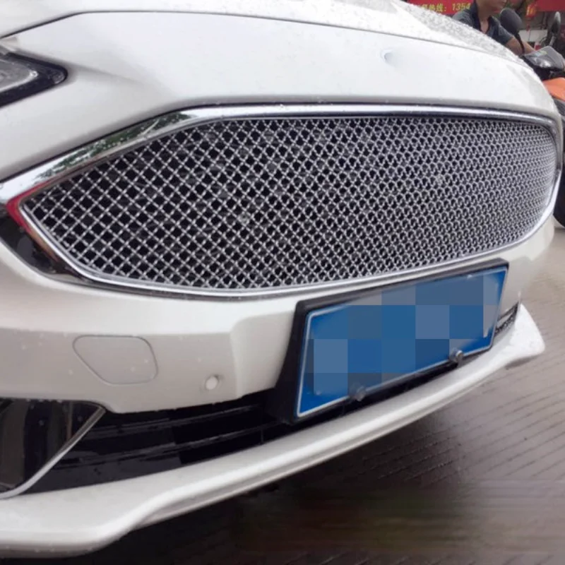 Stainless Steel Honeycomb Grille Front Face Grid Decoration For 2017-2018 Mondeo