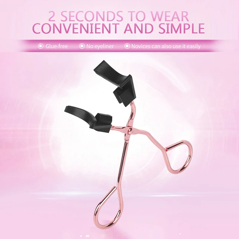 1PC Magnetic Eyelash Curler Stainless Steel Tweezer False Eyelashes Applicator For Magnet Fake Lashes Aid Clip Clamp Makeup Tool