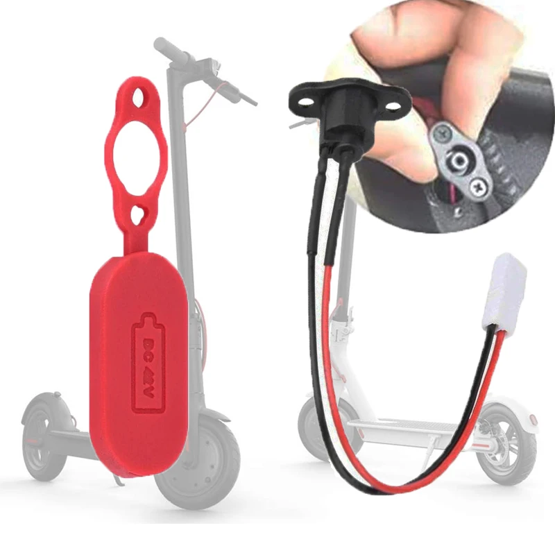 Porta di carica Impermeabile di Caso Della Copertura Della Spina Della Polvere per Xiaomi Norma Mijia M365 e Pro Scooter Elettrico Tappo di Gomma