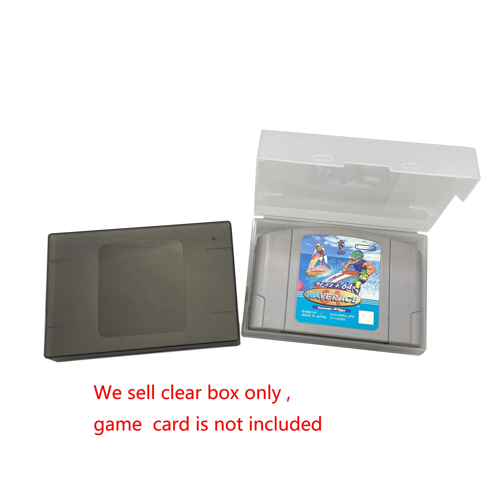 10 PCS a lot Transparent Storage Box Protector box for N64 Cartridge Card Box US/ EU/JP version Universal