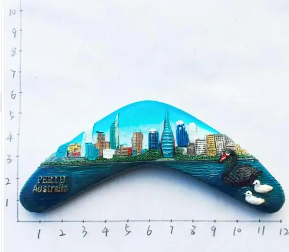 

Resin Australia Perth Swan River Fridge Magnet Tourist Travel Souvenir Handmade Craft