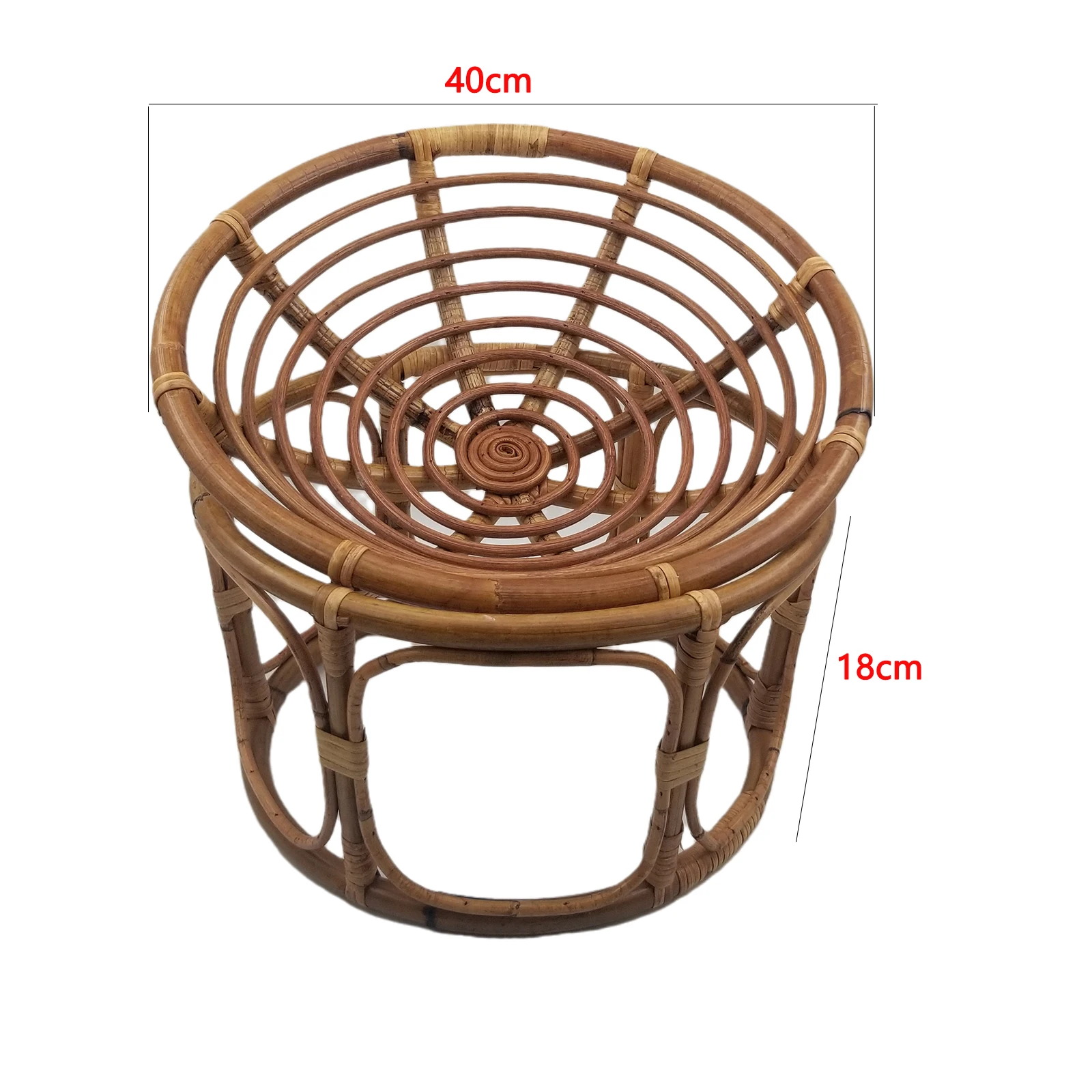 Newborn Photography Props Basket Handmade Vintage Bamboo Radar Chair Bed Baby Boy Picture Prop Photo Posing Accessories Infant