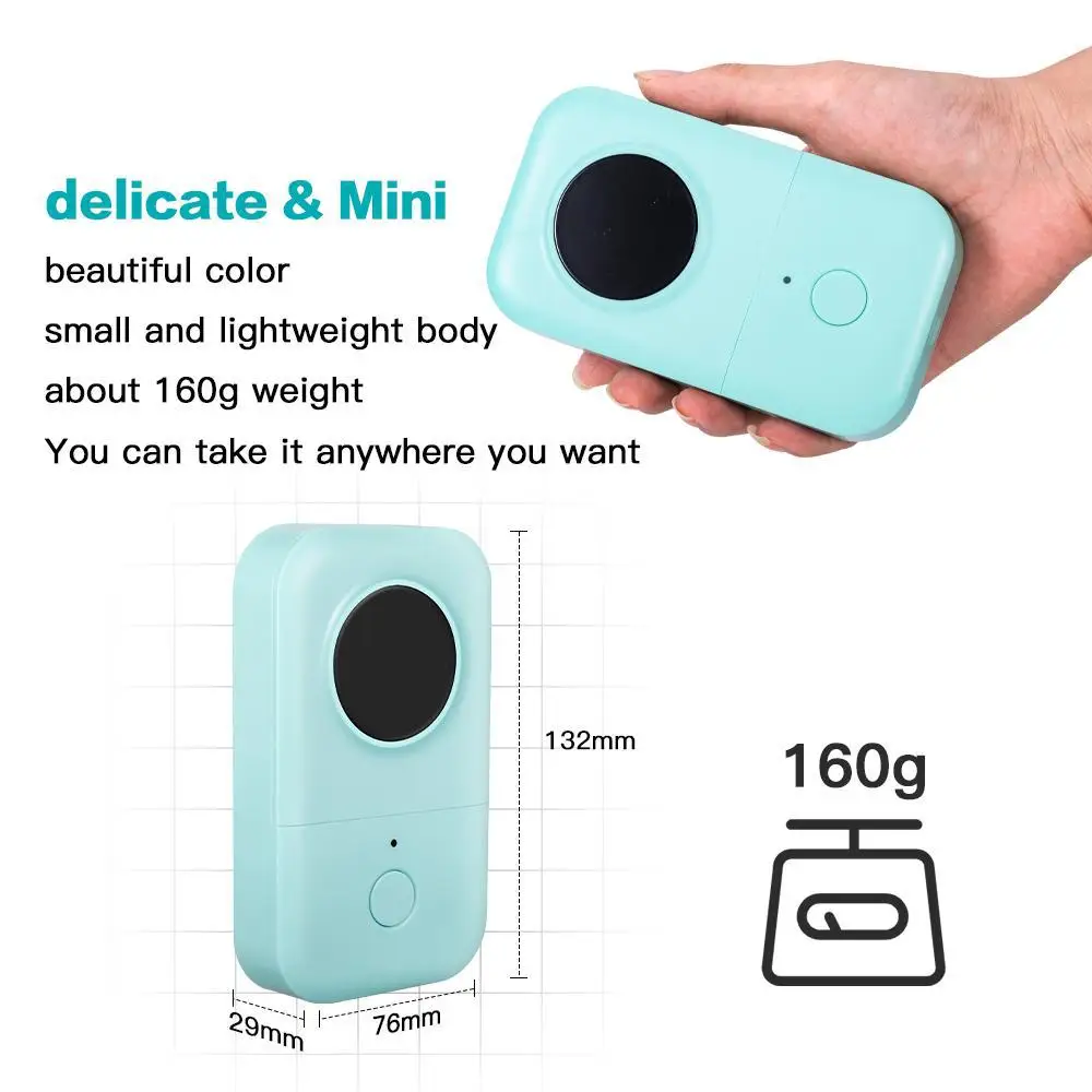 Handheld thermal label printer portable home small printer mini bluetooth label machine D30