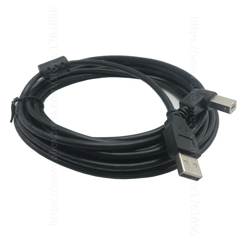 USB Cable High Speed 2.0 A To B Male 90 Degree Right Angle Cable for Canon Brother Samsung Hp Epson Printer Cord 5feet 1.5m