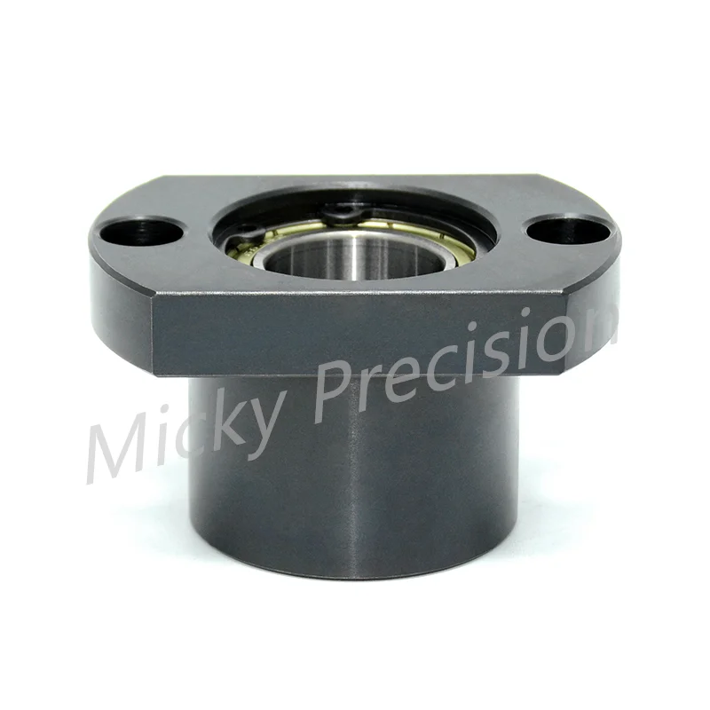 Carbon Steel Flange H Compact Type Bearings with Housing  Double Bearings Bearing Seat with Buckle  Inner Diameter 3-50mm