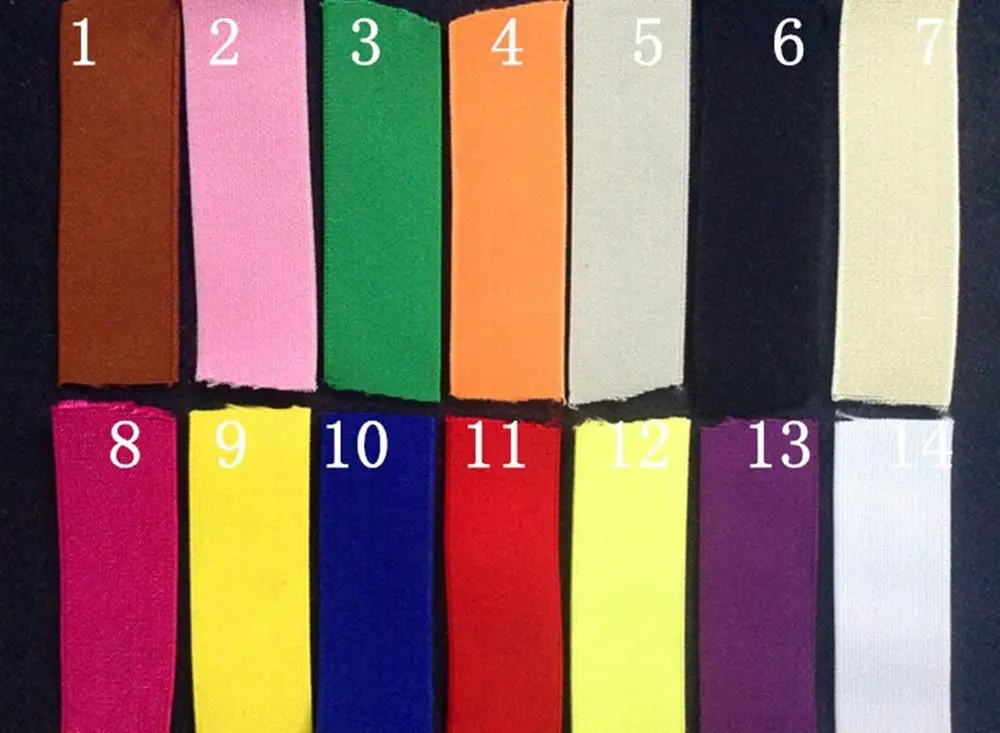 

2.5cm strong elastic nylon ribbon,14 colors available,XERY200109A