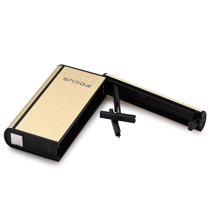 FOCUS Ejection Holder Male Gadgets Windproof Aluminium Alloy Smoke Boxes Creative Fashion Automatic Cigarette Case