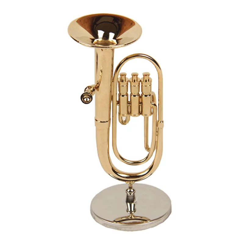 

Euphonium Model Copper Gilded Musical Instrument Modle Music School Gift