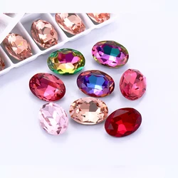 Astrobox Oval Rhinestone Decoration Crystal Glittering Rhinestone DIY Nail Art Clothing Accessories Rhinestone Accessories