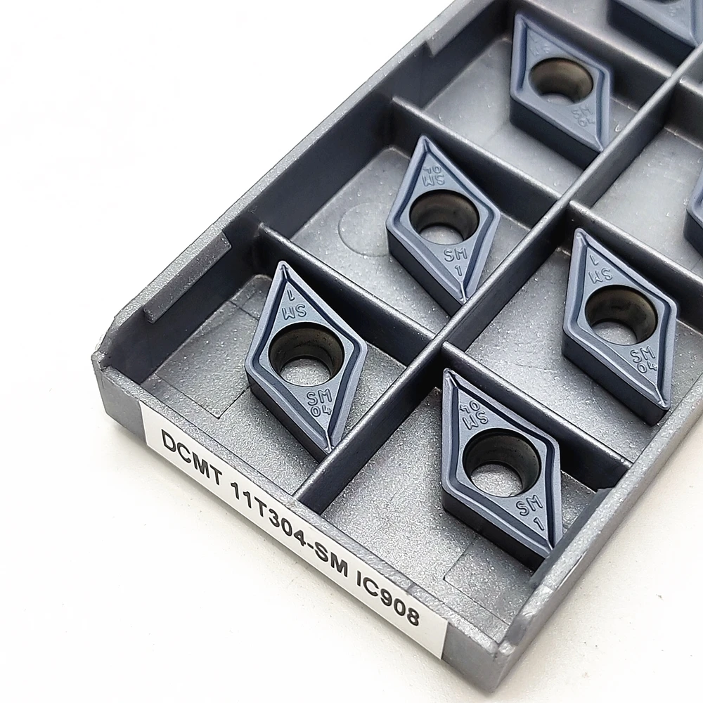 10PCS di alta qualità DCMT11T304-SM IC907/IC908 duro in lega di tornitura CNC