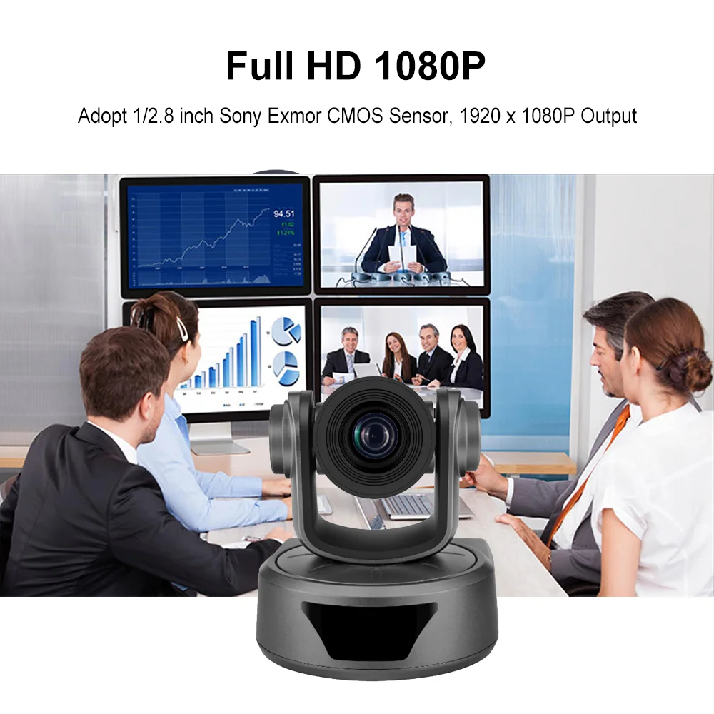 HD 1080P USB2.0 Conference Camera Fixed Lens 3X 10X 12X Zoom PTZ Camera For Metting Telemedicine Remote Teaching