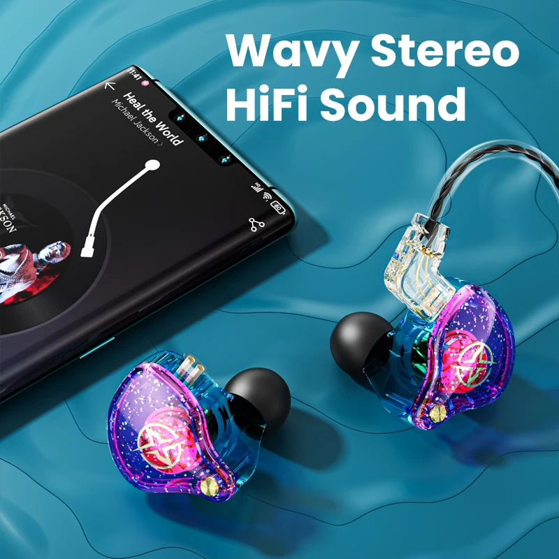 X2 Pro 3.5Mm Có Thể Tháo Rời Với Tai Nghe Có Dây Kép Năng Động HiFi Tai Nghe Loại Bỏ Tiếng Ồn Máy Tai Nghe Bass Nhạc Stereo Tai Nghe Nhét Tai