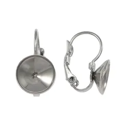 10PCS/lot Wholesale Stainless Steel France Clasp Hooks Cabochon For Jewelry DIY Making Earring Hooks Base Setting Findings