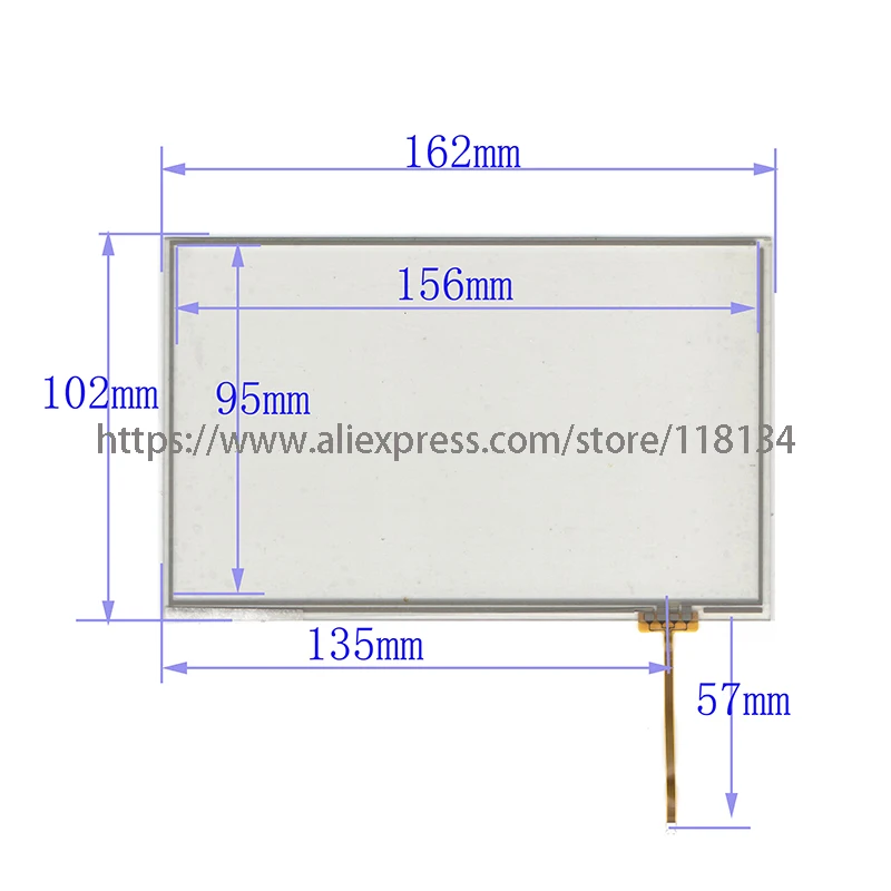 New 7inch 162*102mm 4 wire Touch panel digitizer for LMS700KF15 LMS700KF23 LMS700KF23-002 LMS700KF23-006 LMS700KF05 LMS700KF06