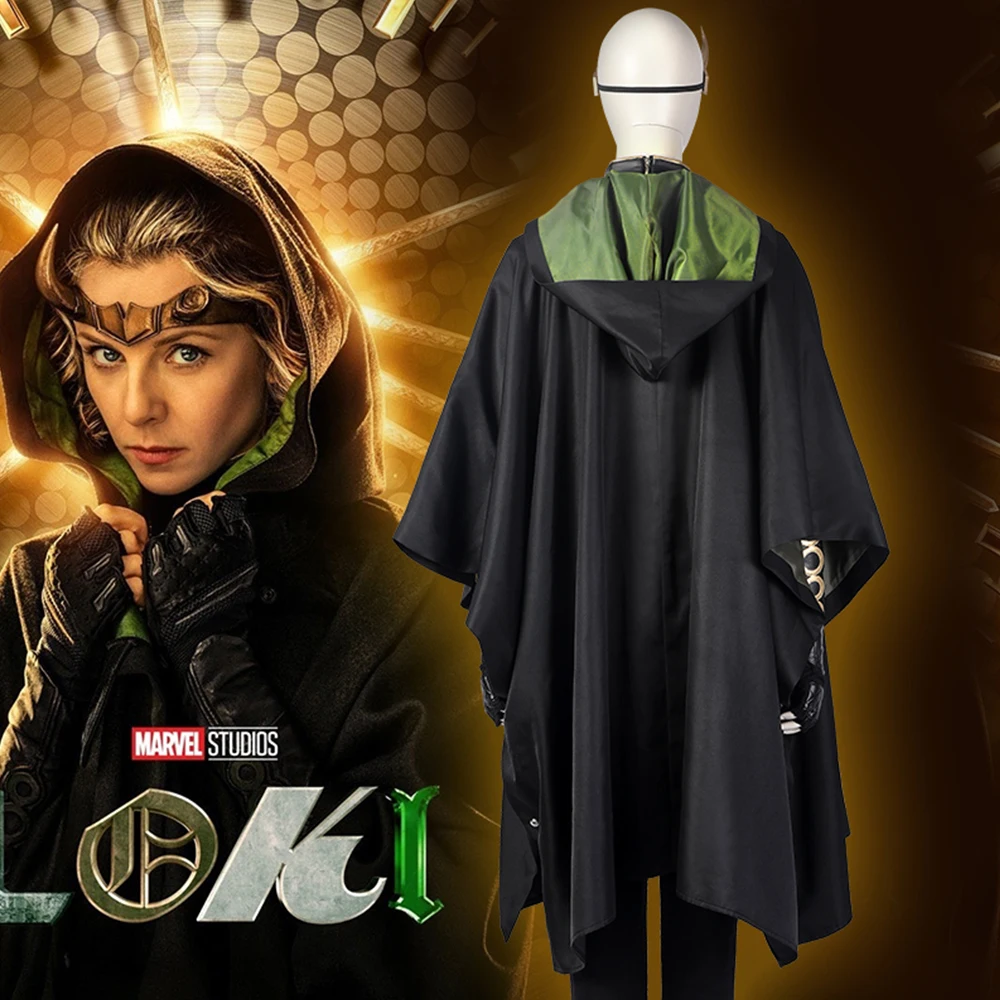 Novidade roupa de cosplay garotas loki dia das bruxas uma estação sylvie roupa de superheroine o conjunto de batalha