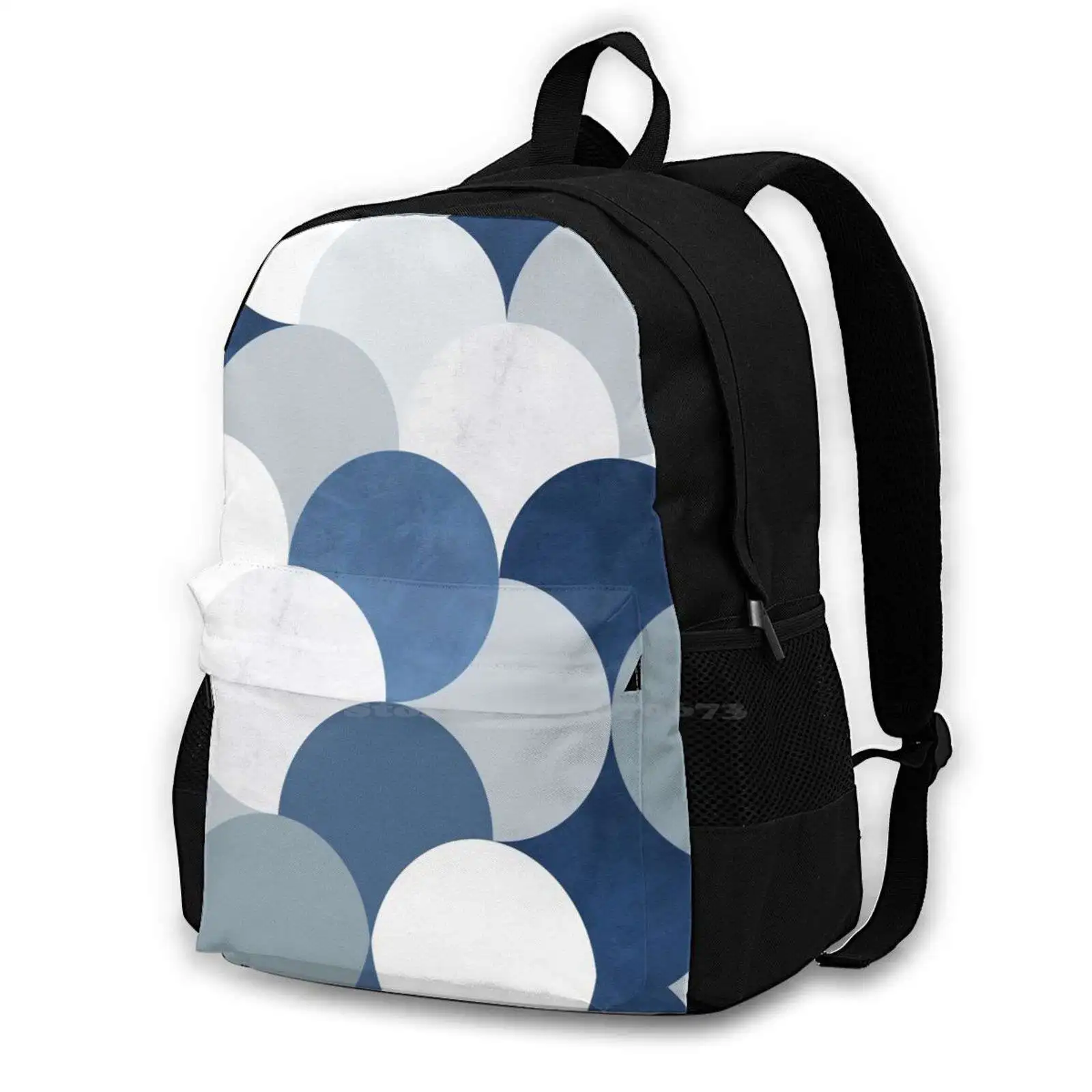 Modern Art Design Hot Sale Schoolbag Backpack Fashion Bags Cirle Modern Abstract Marble Concrete Minimalhome Decorhome