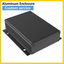 Laser Sandblasting Electronic Component Case Motherboard DIY Black Boxes Portable Battery Enclosure J19 80*23.8mm