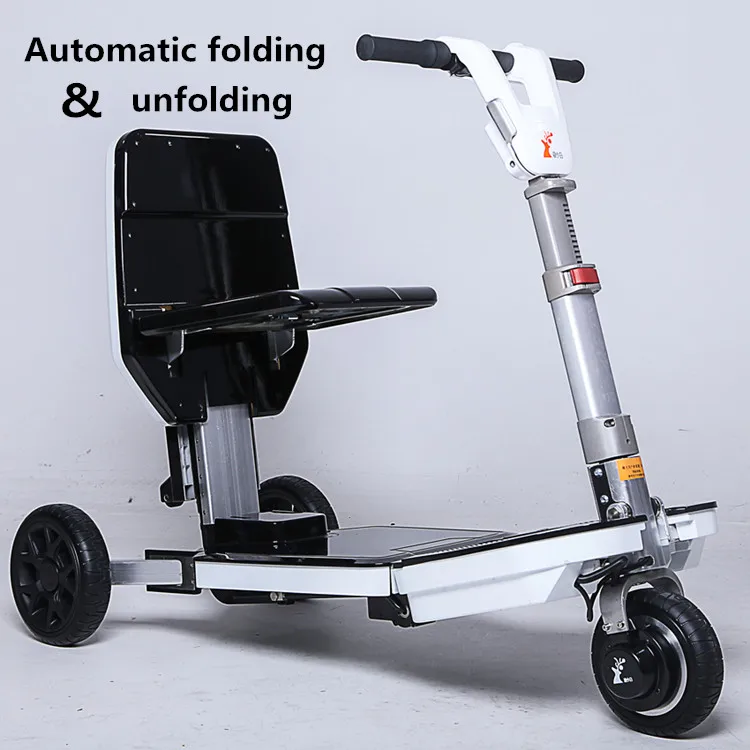 Portable Automatical Folding Electric Tricycle Scooter For The Elderly Small Assisted Household Battery For Scooter Wheelchair