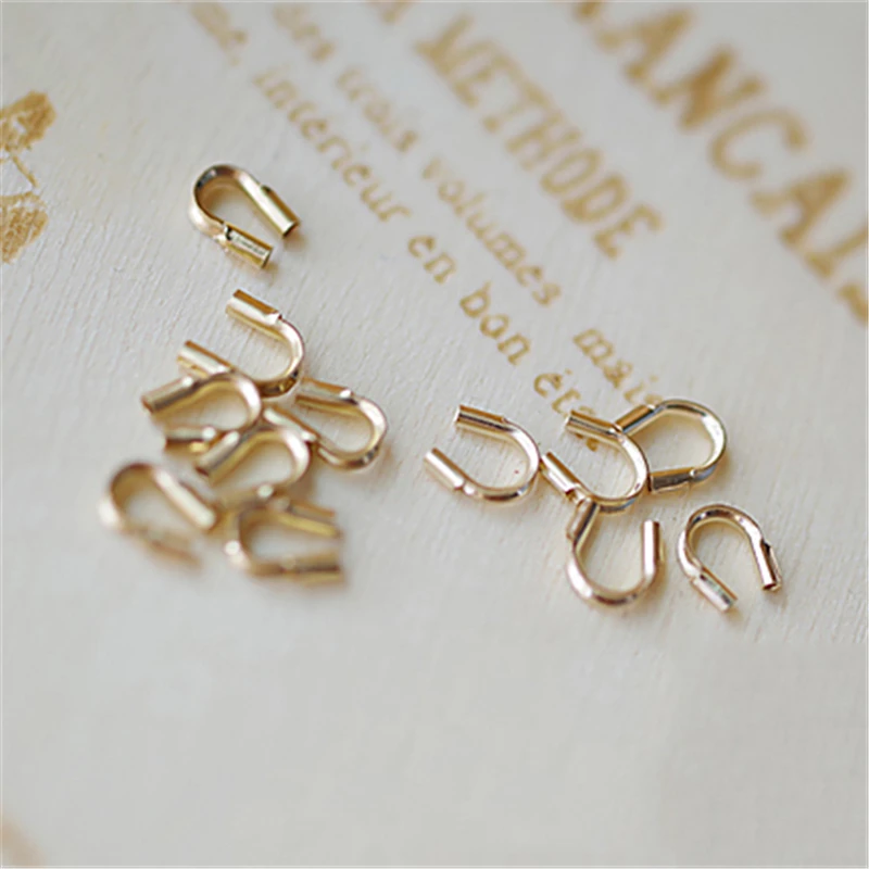 14K Gold Filled Kabel-Drahtschützer für Schmuckherstellung, handgemachtes DIY-Zubehör, Goldschmuckkomponenten – Detail 25