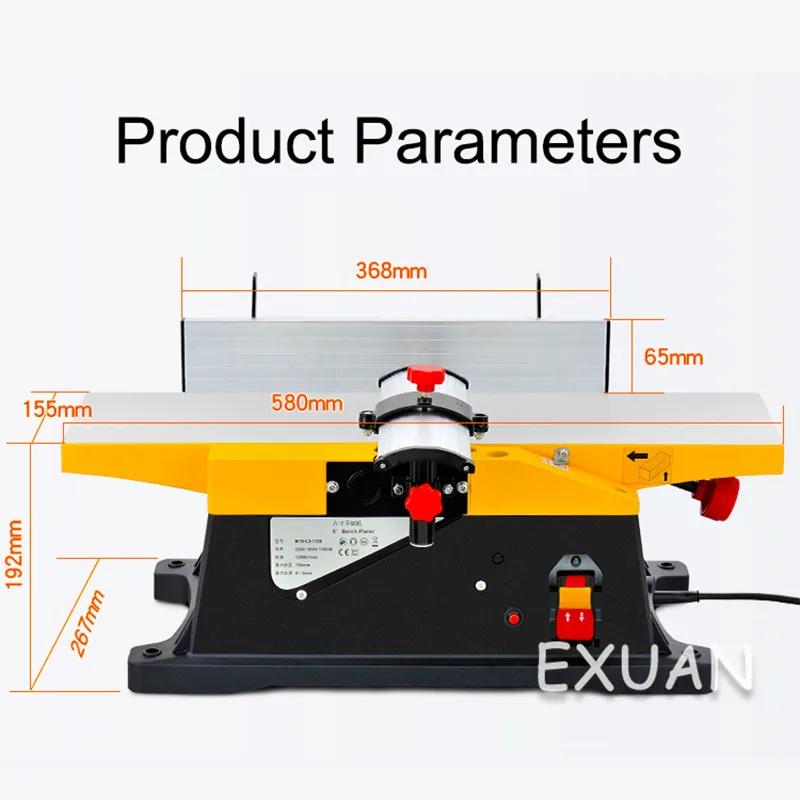 Woodworking multi-function electric planer desktop woodworking electric planer household electric tools small electric planer