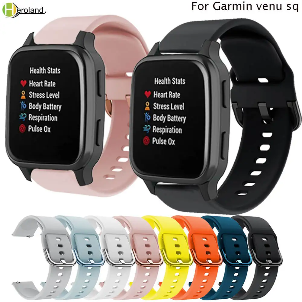 

Colorful Watchband For Garmin venu sq SQ2 Bracelet 20mm Printing Silicone Band strap For Huami Amazfit GTS 4 3 2 Mini Wristband