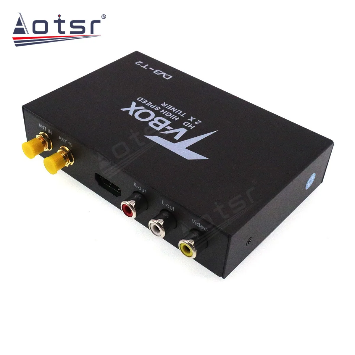 In Car Digital TV DVB-T2 MPEG-4 Digital TV Dual Tuner Receiver Box Tuner For Car Digital Car TV Tuner DVB-T2 Box