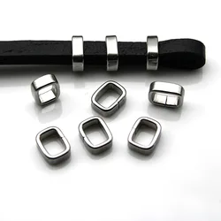 30pcs/lot Stainless Steel Slide Spacer Beads for Bracelet Making Metal Beads Charms DIY Jewelry Handmade Accessories