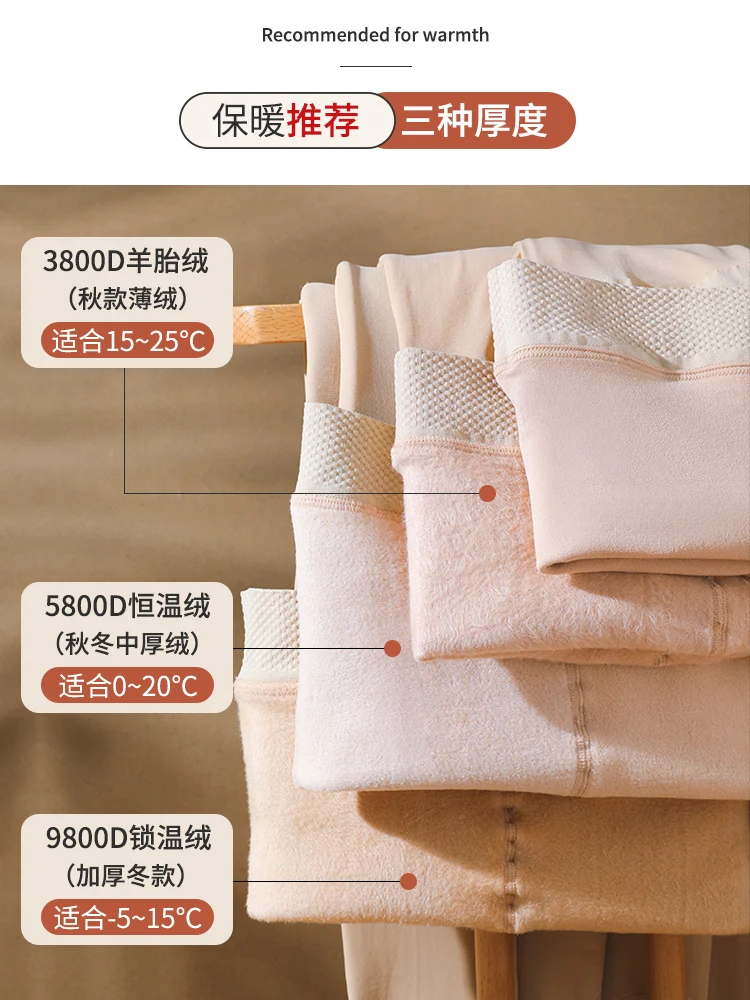Light Leg Nude Feel Artifact Women's Autumn and Winter Fleece-Lined Thickened Natural Stockings Women's Thin Outer Wear