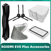 Fit for Roidmi Eve Plus SDJ01RM / XCLEA H30 Plus / H40 Plus Main Side Brush Hepa Filter Mop Cloths Dust Bag Robot Vacuums Part