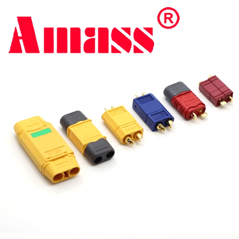 10pcs Amass XT30U Male Female Bullet Connector Plug the Upgrade XT30 For RC FPV Lipo Battery RC Quadcopter (5 Pair)