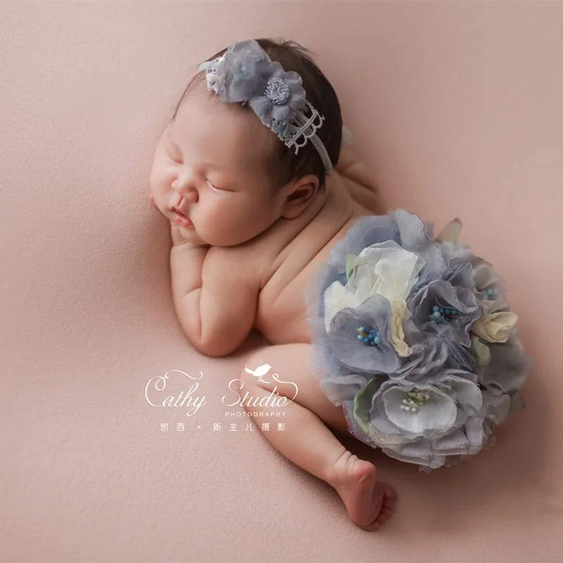 Newborn headband photography props,baby ass flower for photo prop