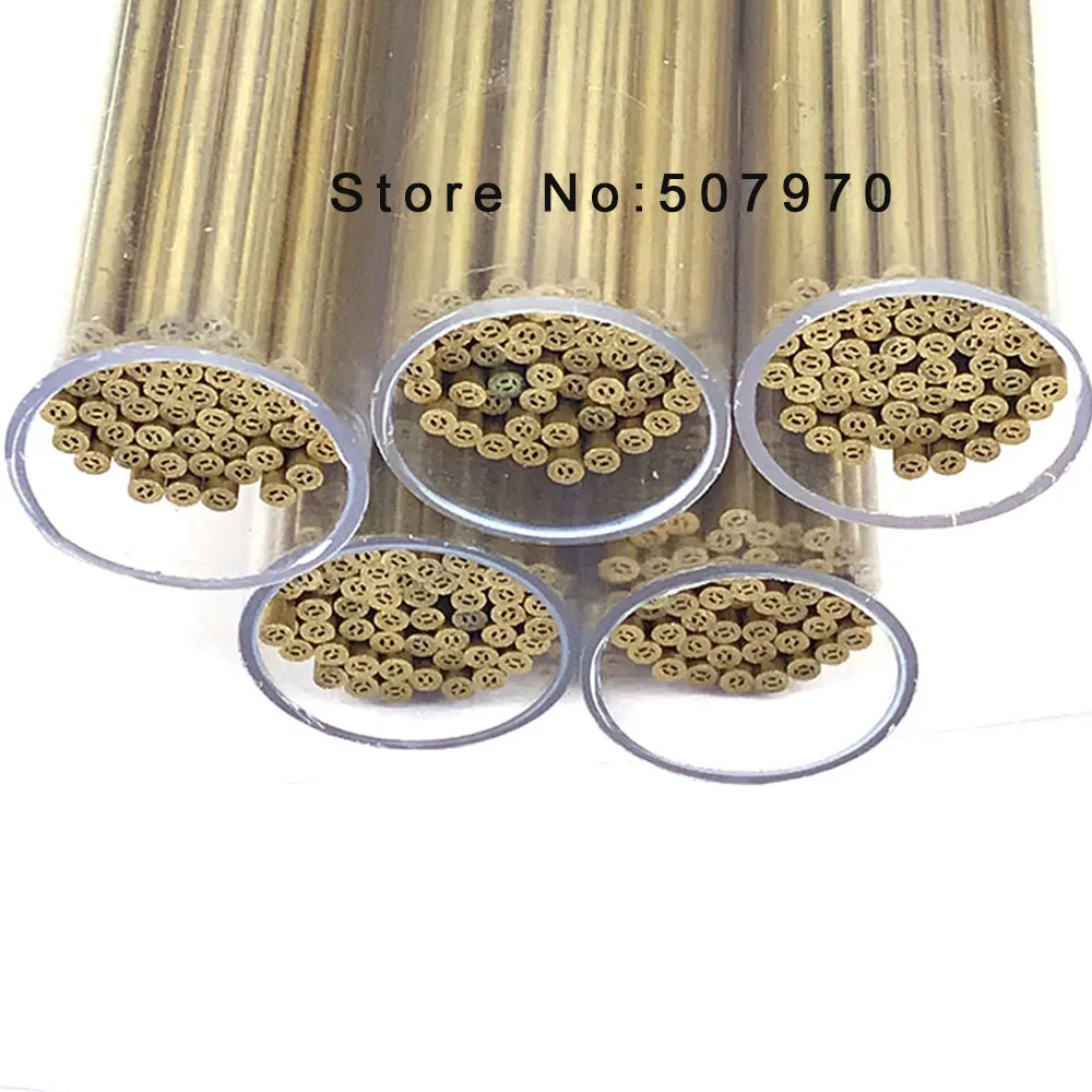 WEDM Brass Electrode Tube Multihole 1.0/1.4/1.51.8/2.4/2.7/3.04.0*400 for EDM Drilling Hole Machine