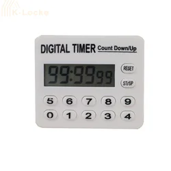 Twelve-key Digital Electronic Timer Maximum 100 Hours Minimum 1 Second Kitchen Cooking Outdoor Sports Count-down Alarm Reminder