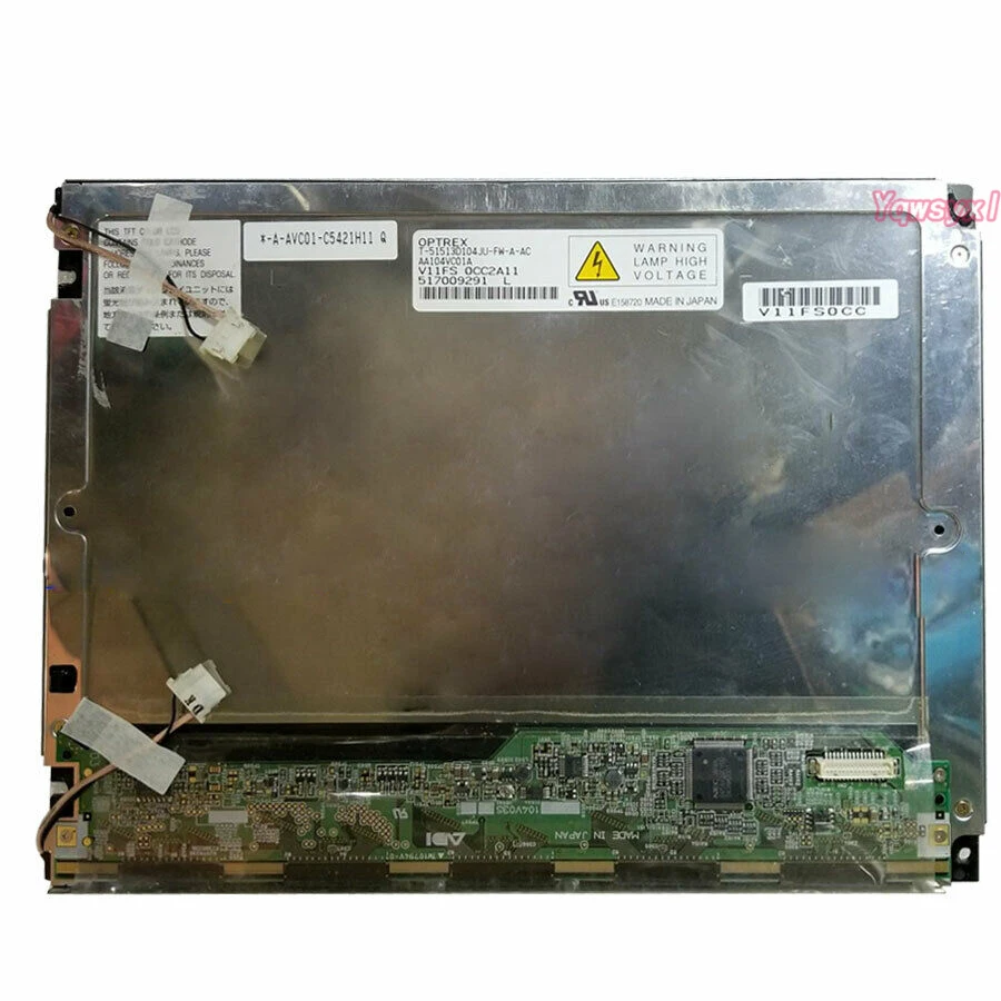 Yqwsyxl Original 10.4 inch Industrial LCD PANEL OPTREX  AA104VC01A  LCD screen  T-51513D104JU-FW-A-AC 10.4” 640*480 Replacement