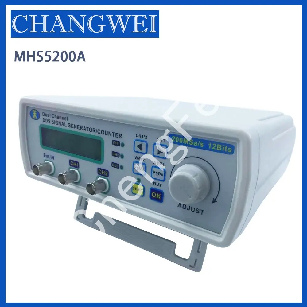 MHS5200A full digital control DDS dual channel function arbitrary wave signal source generator frequency counter counting