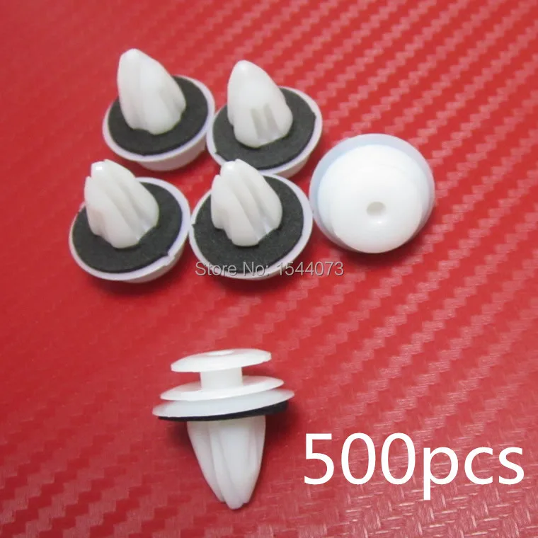 500pcs Auto Universal White Color Type Door Fastener Car Interior Trim Door Panels Clips Fastener With Sealer