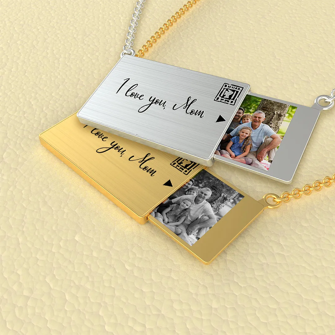 

Personalize Custom Word And Photo Romantic Lover Letter Pendants Charm Envelope Fashion Necklace For Women Jewelry